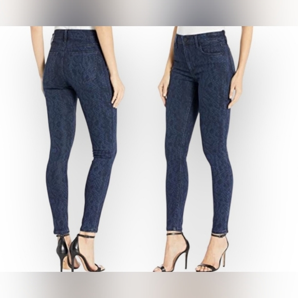 Joe's Jeans ㋛ Charlie Hi Rise Skinny Ankle ㋛ Indigo Python Print ㋛ 26 - Picture 5 of 13